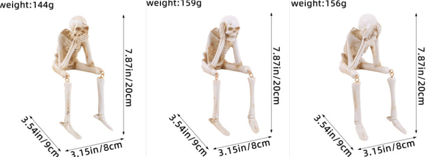 Halloween Skull Resin Decorations Ghost Festival Atmosphere Decorations